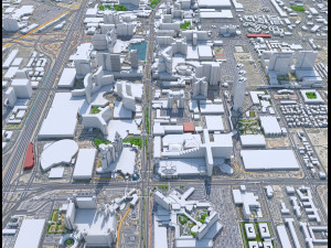 Las Vegas downtown city Nevada USA 10km Modelo 3D