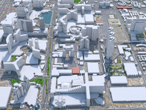 Las Vegas downtown city Nevada USA 10km Modelo 3D