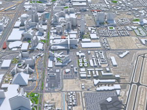 Las Vegas downtown city Nevada USA 10km Modelo 3D