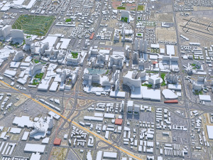 Las Vegas downtown city Nevada USA 10km Modelo 3D