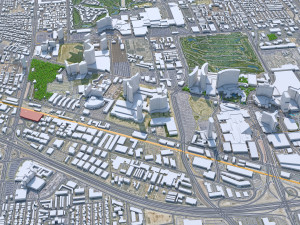 Las Vegas downtown city Nevada USA 10km Modelo 3D