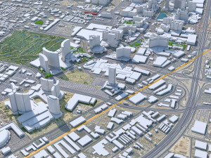 Las Vegas downtown city Nevada USA 10km Modelo 3D