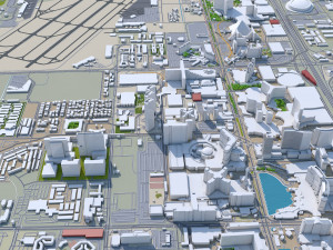 Las Vegas downtown city Nevada USA 10km Modelo 3D