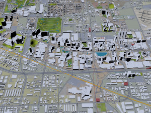 Las Vegas downtown city Nevada USA 10km Modelo 3D