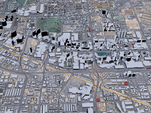Las Vegas downtown city Nevada USA 10km Modelo 3D