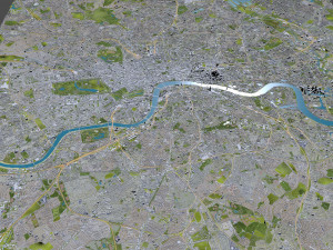 London downtown city UK 30km 3D Model