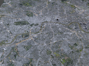 London downtown city UK 30km 3D Model