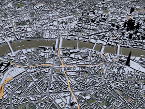 London downtown city UK 30km 3D Model