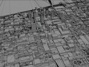 Louisville downtown city Kentucky USA 6km 3D Model
