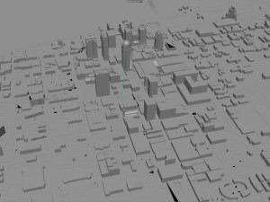 Louisville downtown city Kentucky USA 6km Modelo 3D