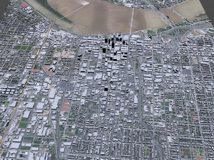 Louisville downtown city Kentucky USA 6km Modelo 3D