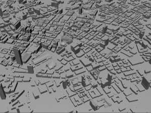Manchester downtown city UK 7km Modelo 3D