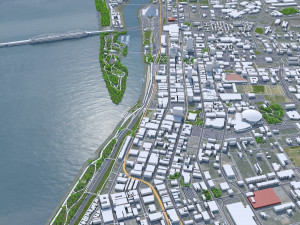 Memphis downtown city Tennessee USA 8km 3D Модель