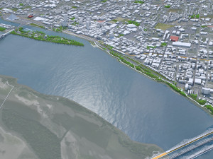 Memphis downtown city Tennessee USA 8km 3D Модель