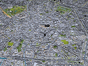 Milan downtown city Italy 6km 3D 模型