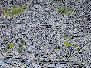 Milan downtown city Italy 6km 3D Model