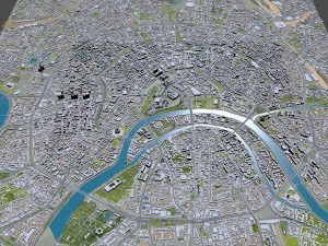 Moscow downtown city Russia 12km 3D Модель
