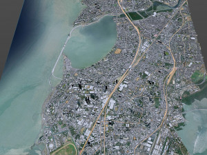 Mumbai downtown city India 8km 3D Model