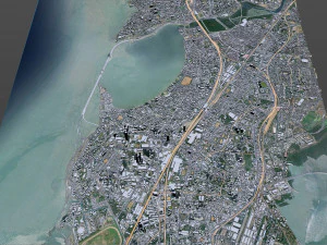 Mumbai downtown city India 8km 3D Model