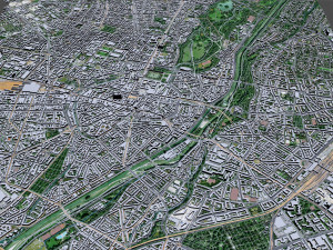 Munich downtown city Germany 8km Modèle 3D