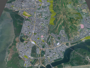 Navi mumbai downtown city india 10km 3D Модель