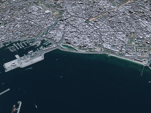 Palma downtown city Spain 6km 3D 모델