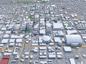 Phoenix downtown city Arizona USA 8km 3D Model