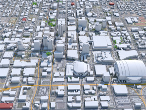 Phoenix downtown city Arizona USA 8km Modello 3D