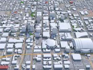 Phoenix downtown city Arizona USA 8km 3D Model