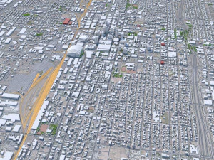 Phoenix downtown city Arizona USA 8km 3D Model