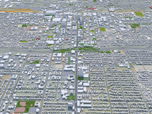 Phoenix downtown city Arizona USA 8km Modello 3D