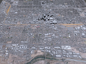 Phoenix downtown city Arizona USA 8km Modello 3D