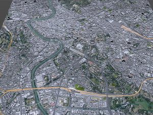 Rome downtown city Italy 8km Modelo 3D