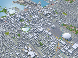 Saint Petersburg downtown city Florida USA 6km Modello 3D