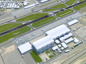 Sabiha Gokcen Airport Istanbul 12km 3D Model