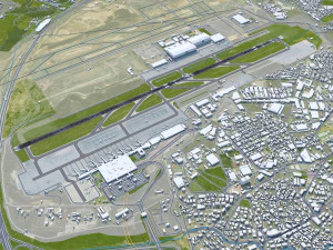 Sabiha Gokcen Airport Istanbul 12km 3D Model