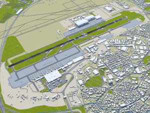 Sabiha Gokcen Airport Istanbul 12km 3D Model