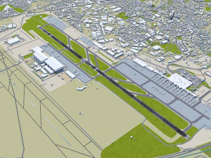 Sabiha Gokcen Airport Istanbul 12km 3D Model
