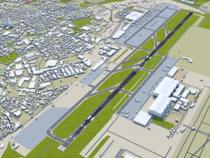 Sabiha Gokcen Airport Istanbul 12km 3D Model