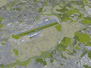 Sabiha Gokcen Airport Istanbul 12km 3D Model