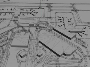 Sacramento International Airport 10km 3D Model