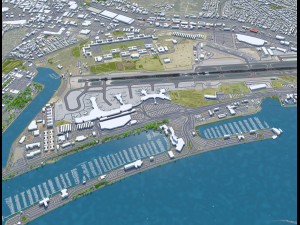 San Diego Airport 10km 3D 模型