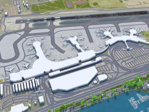 San Diego Airport 10km 3D 模型