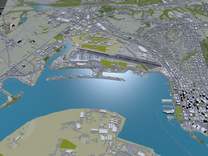 San Diego Airport 10km 3D 模型