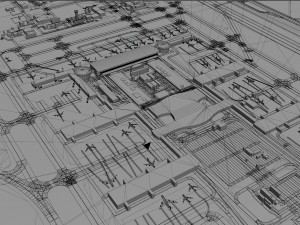 Santiago Airport 10km 3D Model