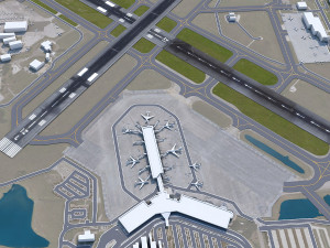 Sarasota Bradenton Airport 15km 3D Model