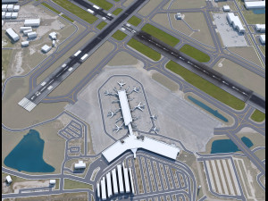 Sarasota Bradenton Airport 15km 3D Модель