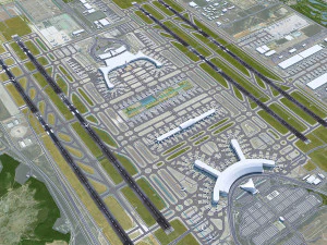 서울인천공항 15km 3D 모델