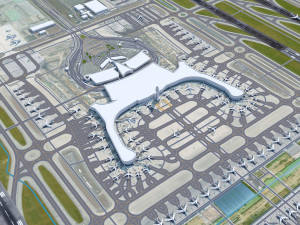 Seoul Incheon Airport 15km 3D Model