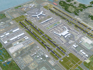 Seoul Incheon Airport 15km 3D Model